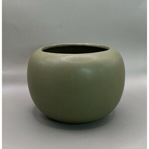 Vintage McCoy Floraline 404 Olive Matte Jardiniere / Planter Bowl MCM 1960s USA